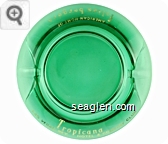 Tropicana, Las Vegas, Nev., Hotel & Country Club, American Home of folies bergere - Gold imprint Glass Ashtray