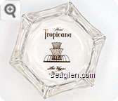 Hotel Tropicana, Las Vegas, Nevada - Gold imprint Glass Ashtray