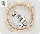 Hotel Tropicana, Las Vegas, Nevada - Gold imprint Glass Ashtray