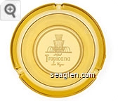 Hotel Tropicana, Las Vegas - White imprint Glass Ashtray