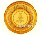 Hotel Tropicana, Las Vegas - White imprint Glass Ashtray