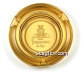 Hotel Tropicana, Las Vegas - White imprint Glass Ashtray