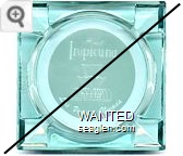 Hotel Tropicana, Las Vegas, Nevada - Clear thru white imprint Glass Ashtray