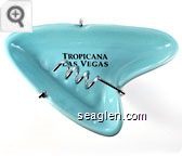 Tropicana, Las Vegas - Black imprint Ceramic Ashtray