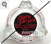 Tarry Tavern, Fine Foods and Cocktails, Nevada's Finest Rooms, Gaming, Gardnerville, Nevada - Red on black imprint Glass Ashtray