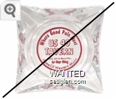 Where Good Pals Meet, US 40 Tavern, 640 4th St. Reno, Nev., Al - Ray - Bing, Home of Western Music - Red imprint Glass Ashtray