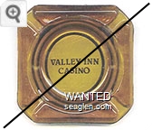 Valley Inn Casino - Black imprint Glass Ashtray