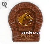 Stolen From Virginia Bar, Phone 21492, 233 N. Virginia St. Reno, Nevada - Yellow imprint Metal Ashtray