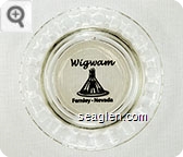 Wigwam Fernley - Nevada - Black imprint Glass Ashtray